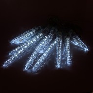 LED vianočné CENCÚLE 30cm, 8xLED, 2,5m, IP20, studená biela